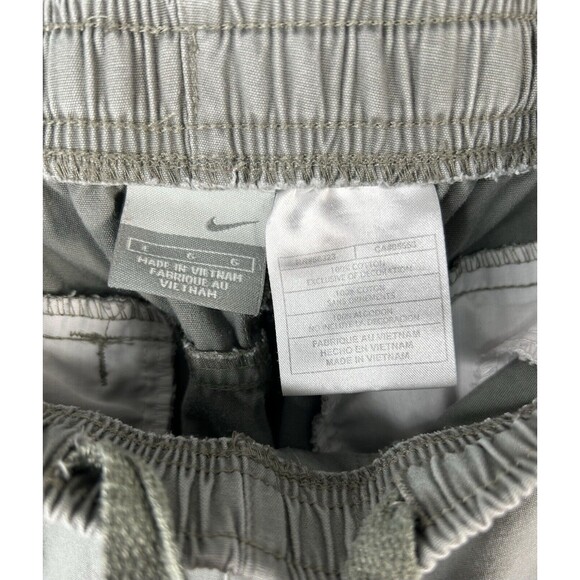 Vintage Nike Shorts Men's Large Gray Pull On Drawstring Canvas - Picture 8 of 9